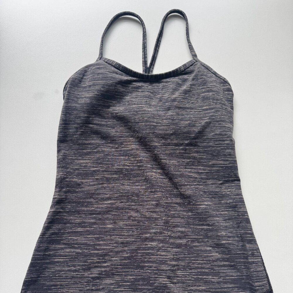 Lululemon Power Y Tank, Grey stripe